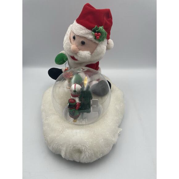 Gemmy Animated Singing Santa with LightedSnowglobe "Most Wonderful Time of year" - Picture 4 of 7